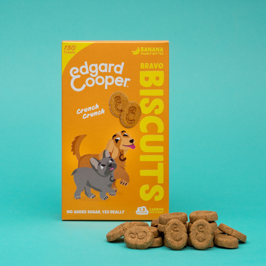 400 g Edgard y Cooper Biscoitos de Banana e Manteiga de Amendoim para c&atilde;es , , large Imagem n&uacute;mero 2